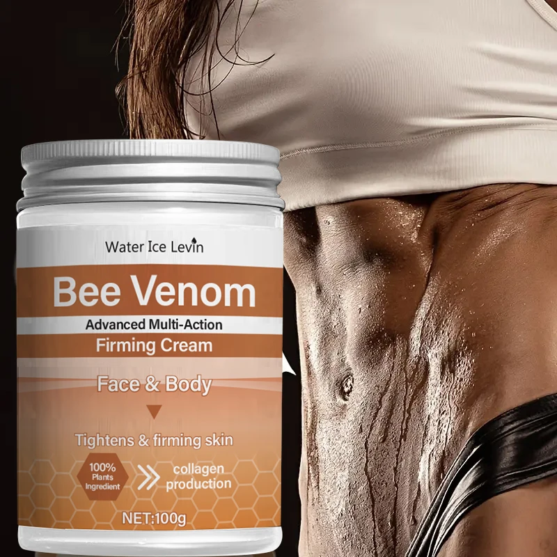 Bee Venom Firming Abdominal Cream - Plant-Based, Moisturizing and Hydrating, Contains Hyaluronic Acid, Suitable for All Skin Types, Gentle on Sensitive Skin, Turmeric Skincare