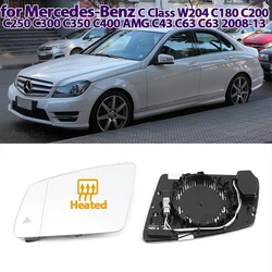 Left & Right Side Mirror Glass Rearview Exterior  Angle for Mercedes-Benz C Class W204 C180 C200 C250 C300 C350 C400 08-13