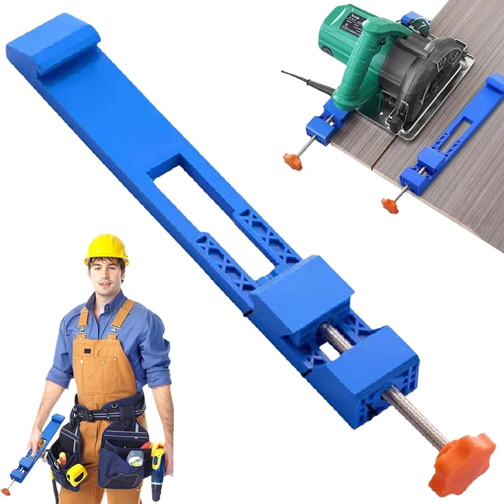 Guide de base pour machine de découpe, scie circulaire électrique réglable, pince de positionnement de fraisage pour les tâches de coupe et de fraisage de précision