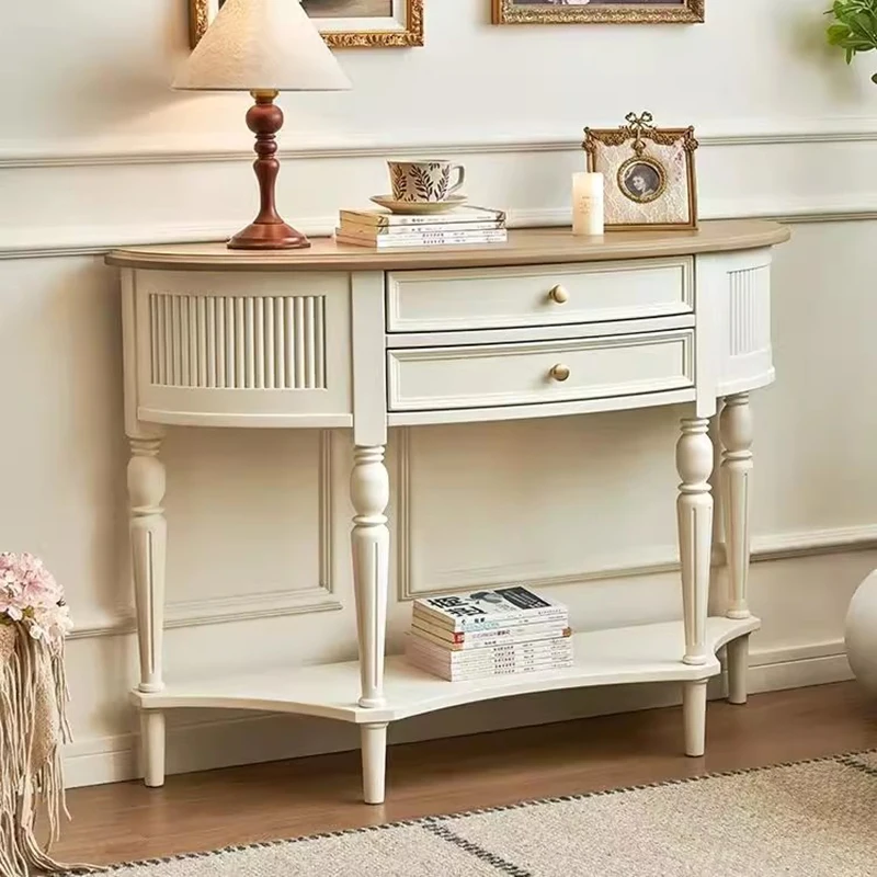 طاولة وحدة التحكم المزخرفة الفرنسية الكلاسيكية العملية قسط العصرية طاولة وحدة التحكم أنيقة وأثاث المكتب الكبير غرفة المعيشة