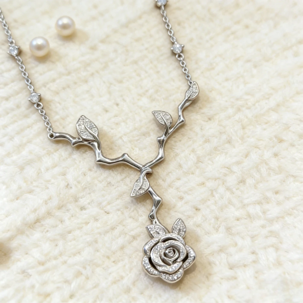 

Trendy 2026 Elegant Sparkling Zircon Necklace Luxury Fashion Jewelry Gift for Women Party Guests