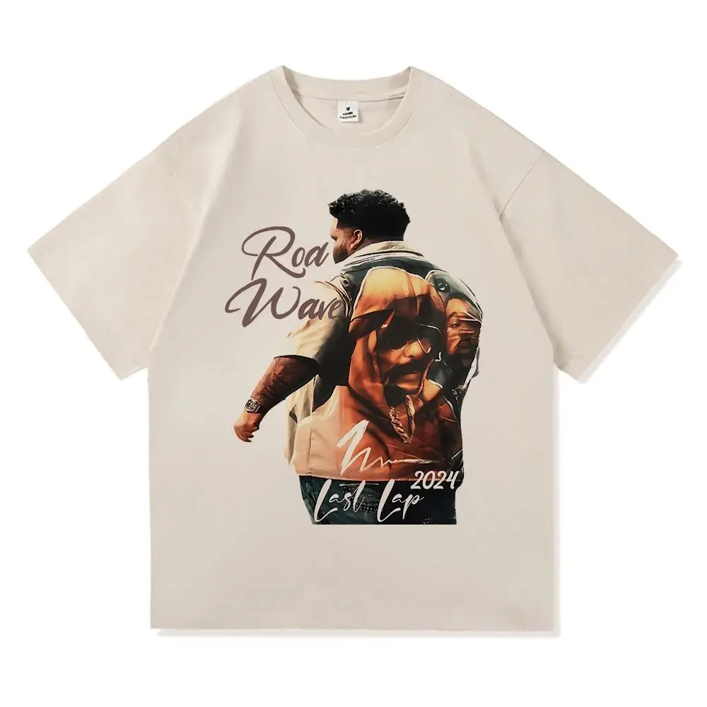 Rod Wave Last Lap Tour 2024 T Shirt Fashion Men Aesthetic Retro Hip Hop T-Shirt Unisex High Quality Vintage Cotton Tees Shirts