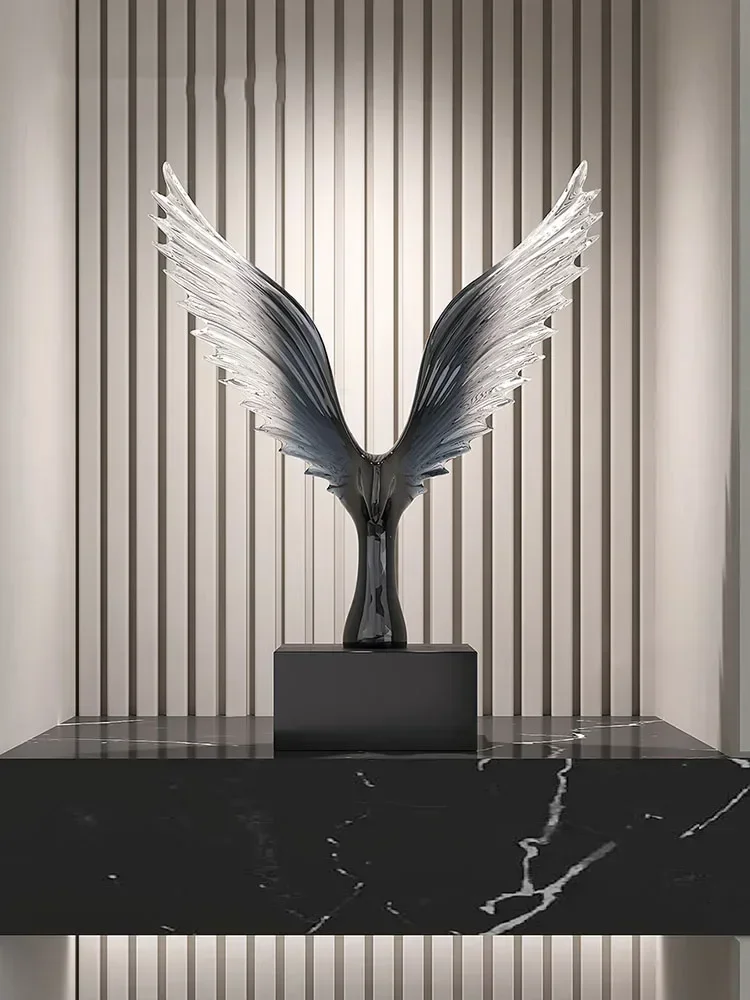 

Creative Dapeng Wings Exhibition Art Soft Decoration figurine Modern Living Room Office Wine Cabinet Decoration sculpture