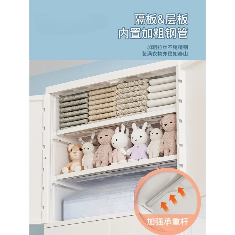 Clothes Rack Children Wardrobes Storage Closet Plastic Bedroom Children Wardrobes Baby Szafa Na Ubrania Home Furniture view 5