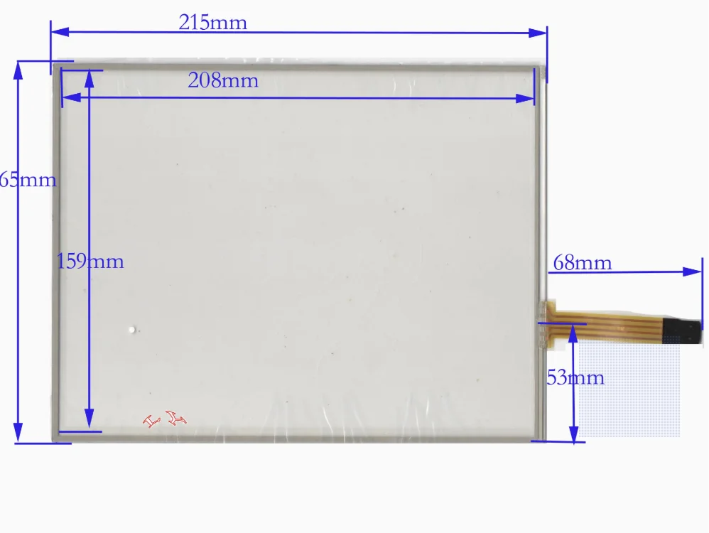 Industrial control touch external screen 10.4 four wire resistor 215 * 165 handwriting screen touchpad computer ordering machin