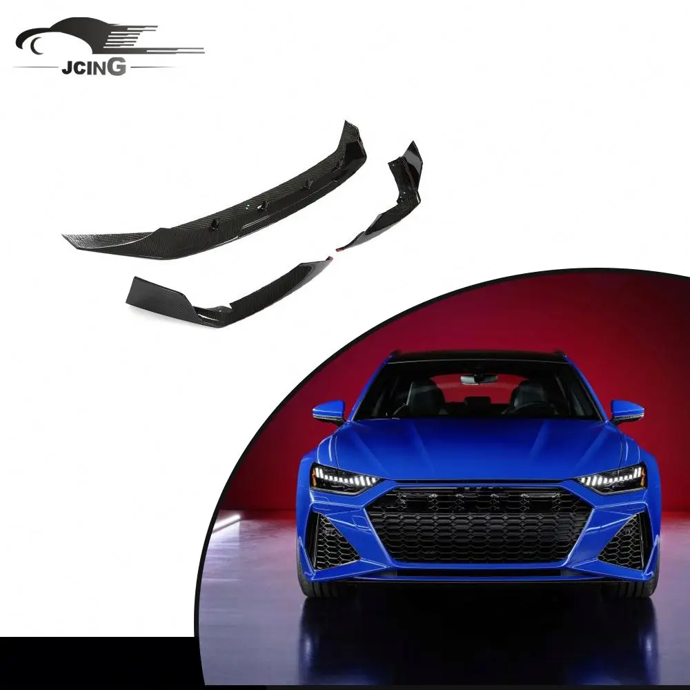 

For Audi RS6 C8 AVANT WAGON 2019-2022 Prepreg carbon fiber front lip