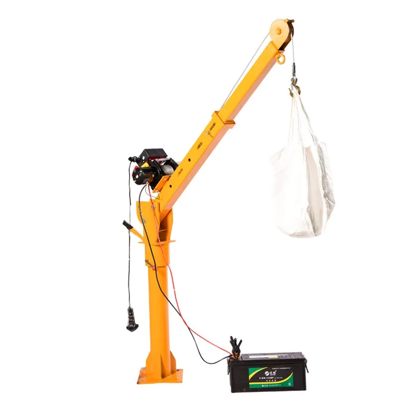 

Small crane truck 12V24v pickup small truck crane