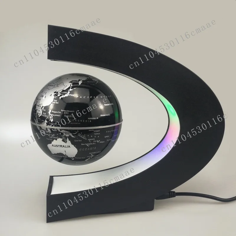 Maglev Globe O-shaped 3-inch Home Desktop Office Ornament Creative Children's Birthday Gift