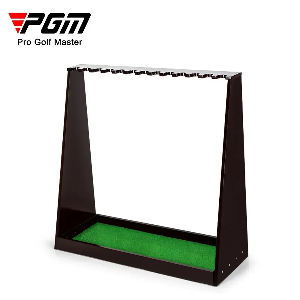 PGM Golf Club Holder Wood Shelf Display Stand Solid Hardware Screw Fixing Easy To Insert 13 Slot