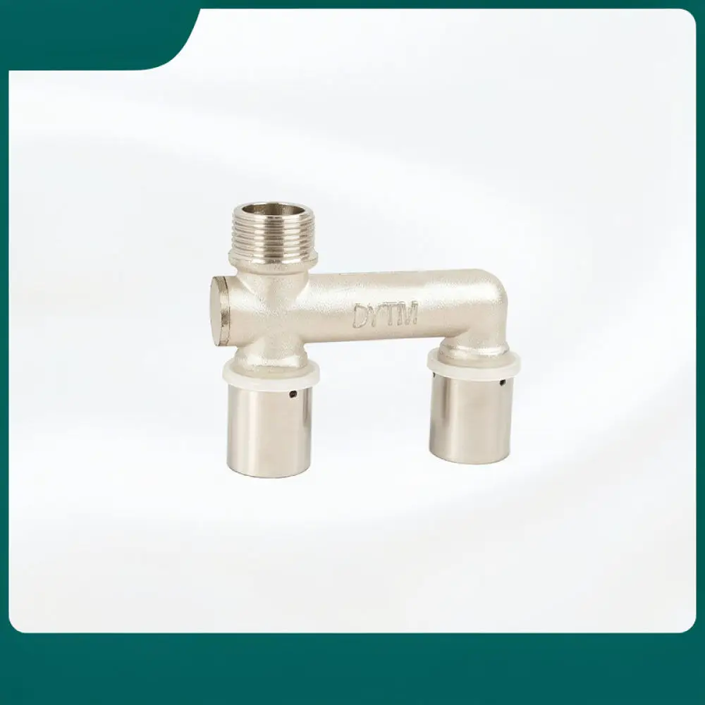 H Type Press Fitting For Baizhan Aluminum Plastic Pipe Tee Connector Plumbing Hardware Water Flow Adapter Part