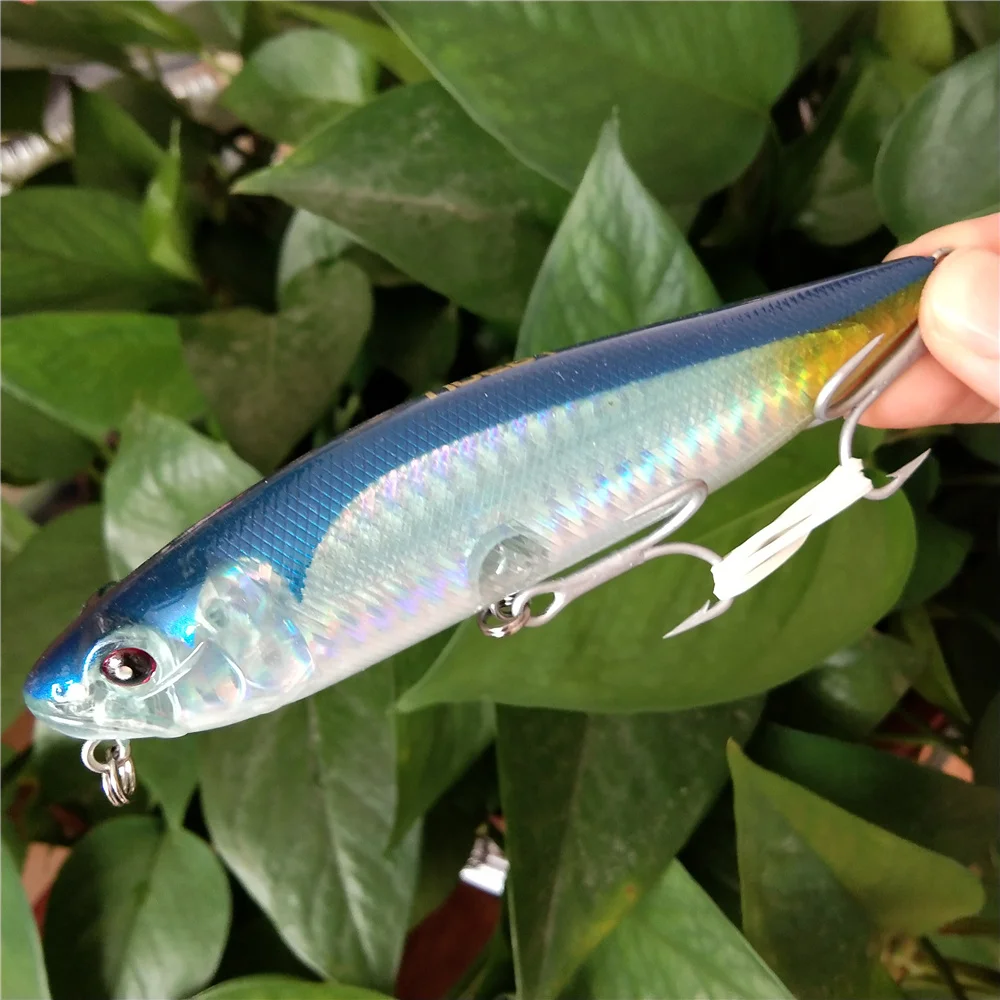 4pcs 115mm 25.5g Floating Pencil Fishing Lures Top Water Artificial Bait Pesca Wobbler for Carp Walking the Dog Swimbait