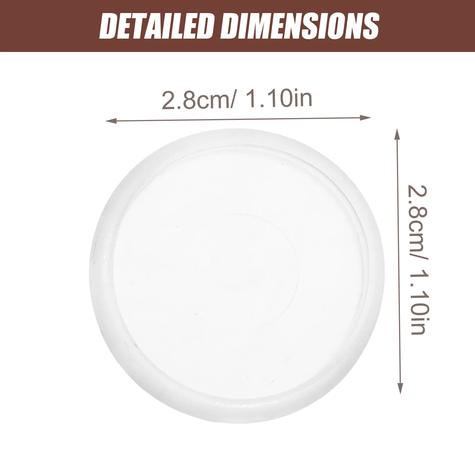 44pcs Round Discbound Binding Discs Premium Abs Plastic Smooth Edges For Diy Notepads Planners Home Office School Use Plastic