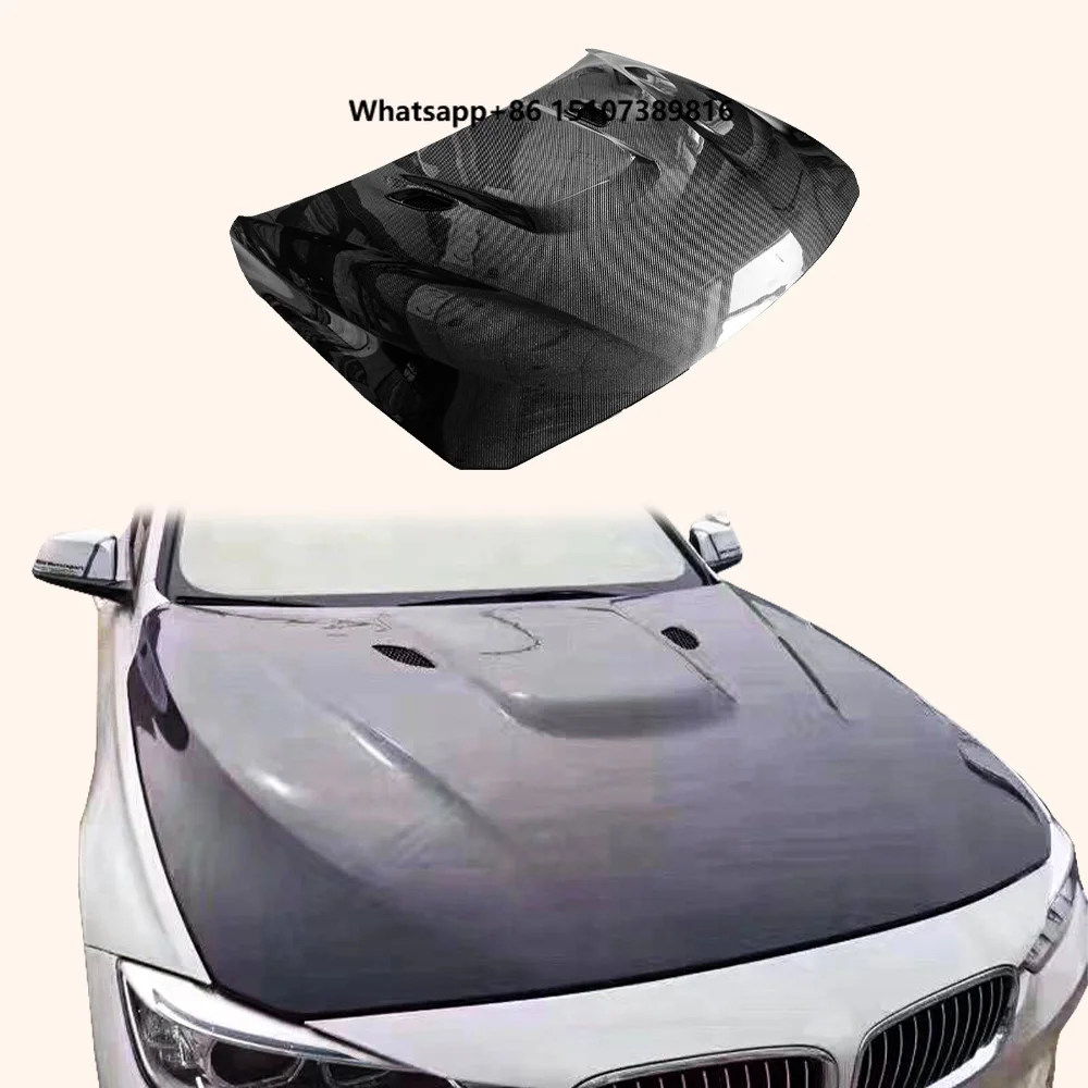 For 3 Series F30 F36 12-19 4-Door Sedan Carbon M3 Style Front Vented Hood Bonnet Body Parts