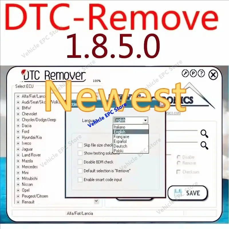 2026 hot selling newest  MTX DTC Remover 1.8.5.0 With Keygen + 9 Extra ECU Tuning Software For KESS KTAG FGTECH OBD2 Software