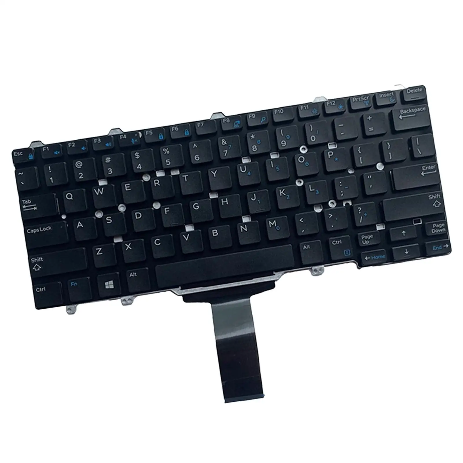 Imagem -03 - Teclado Portátil Eua Abs Plástico Notebook Substituição do Teclado para Dell Latitude 3340 3350 E3340 E5450 E7470 0vw6j9 Sn7230 Preto