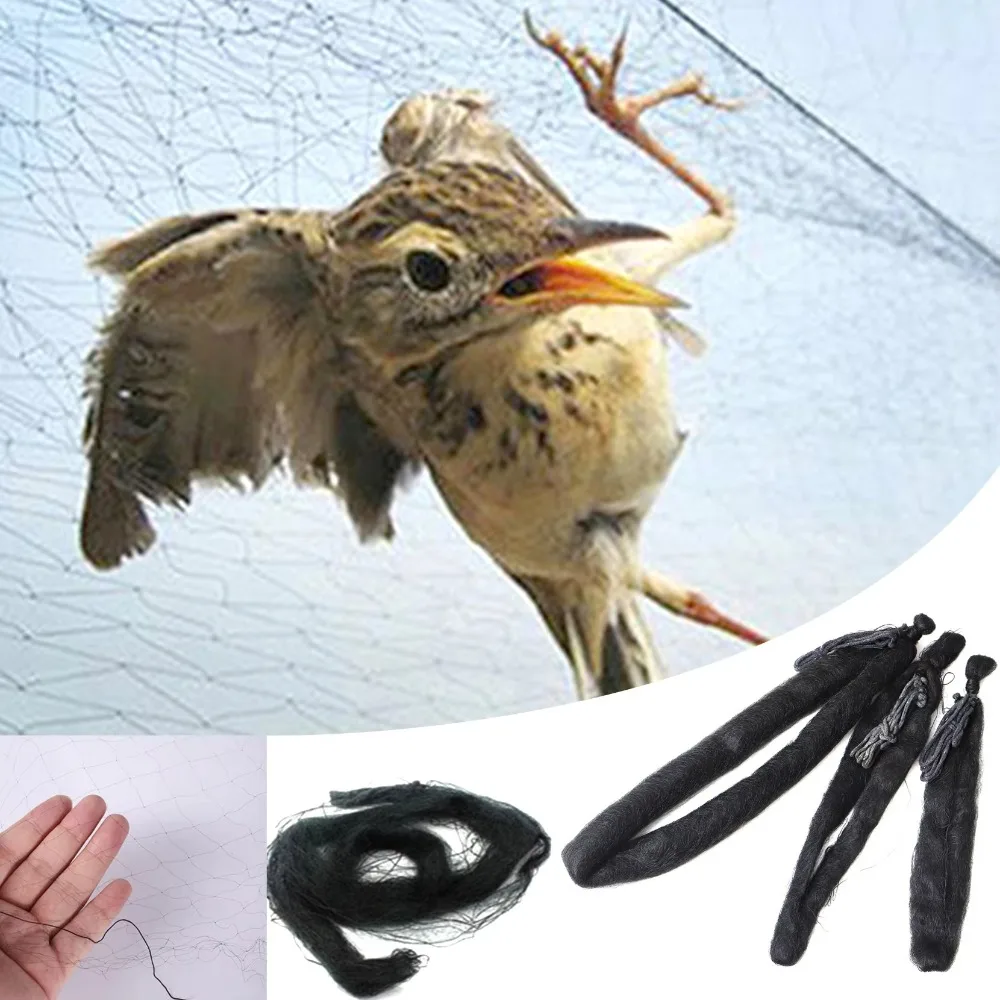 New 6-30m Bird Net Plastic Bird-Proof Nylon Net Traps Crops Protective Anti Bird Catcher Netting Pest Control Tool