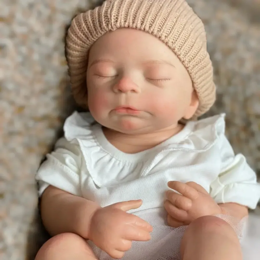 18 Inch Silicone Bebe Reborn Doll Girl Handmade Soft Touch Newborn Baby Doll For Children Birthday Gifts