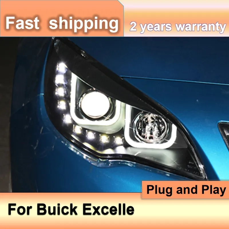 Car Accessories for Buick Excelle XT Headlight 2010-2014 Opel Astra Headlamps DRL Turn Signal High Beam Projector Lens