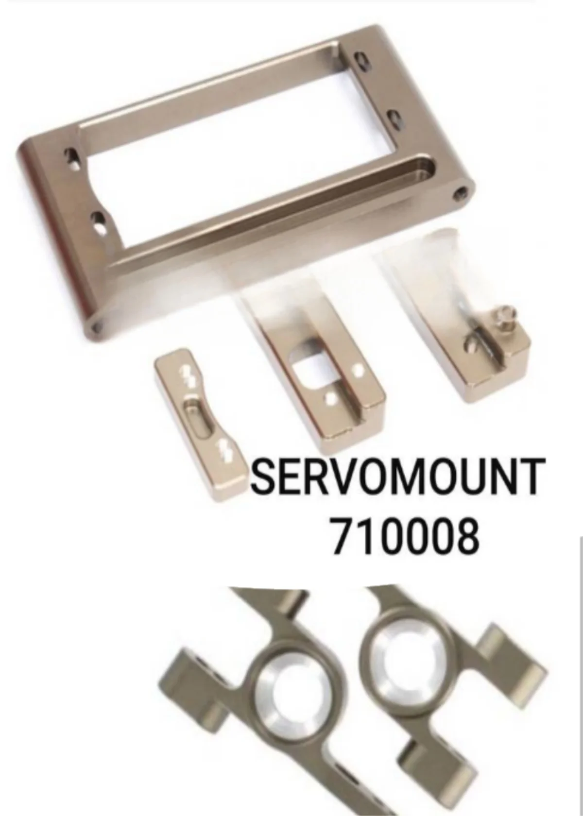 

Hsp Original Alloy Upgrade accessories 710006 Rear Axle Mount 710008 Servo for 1/5 RC Cars