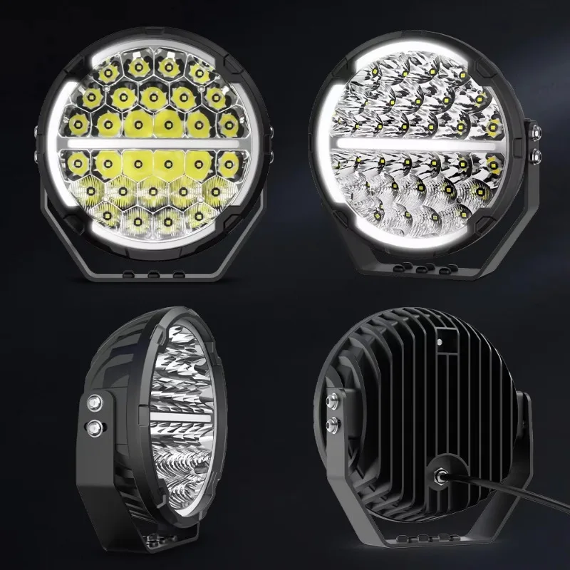 9in Led Spot Light IP68 4WD 4x4 Automotive Off Road Driving Light Round 9 Inch 260W Led Work Light for Trucks