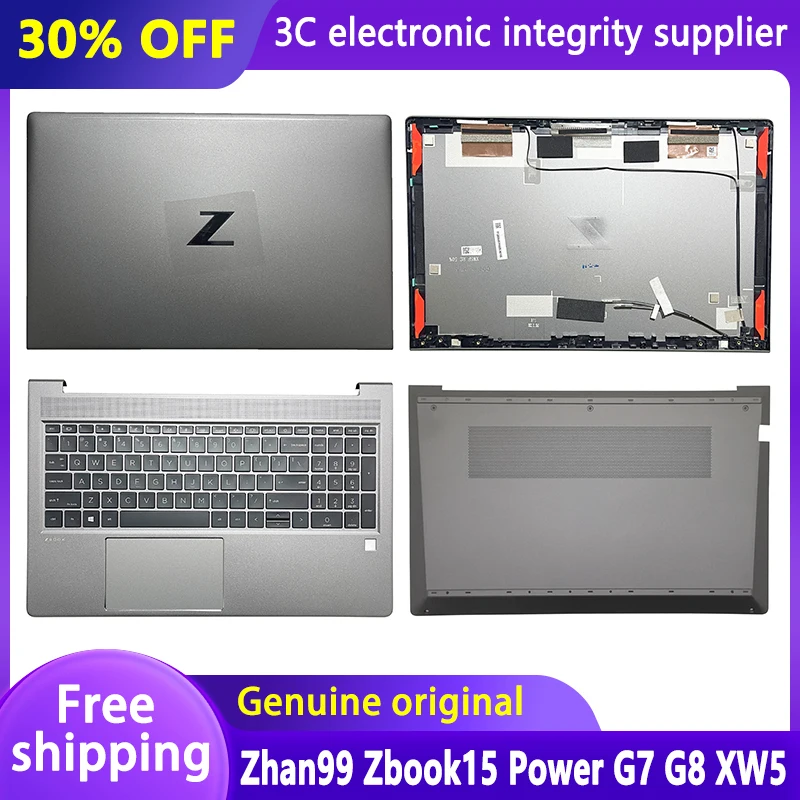 

NEW Original Laptop For HP Zhan99 Zbook15 Power G7 G8 XW5 LCD Back Cover Palmrest Backlit Keyboard Bottom Case Top Lid XW5BATP20