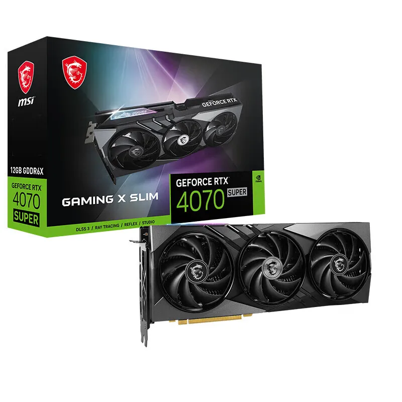 New GeForce RTX 4070 SUPER 12G GAMING X SLIM Sealed Package Gaming Desktop Gaming GPU RTX 4070 Super