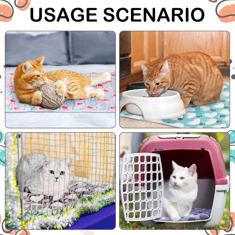 Guinea Pig Cage Mat Reusable Blanket Mat Cat Blanket Dog Blanket Three-Layer Material Washable view 5