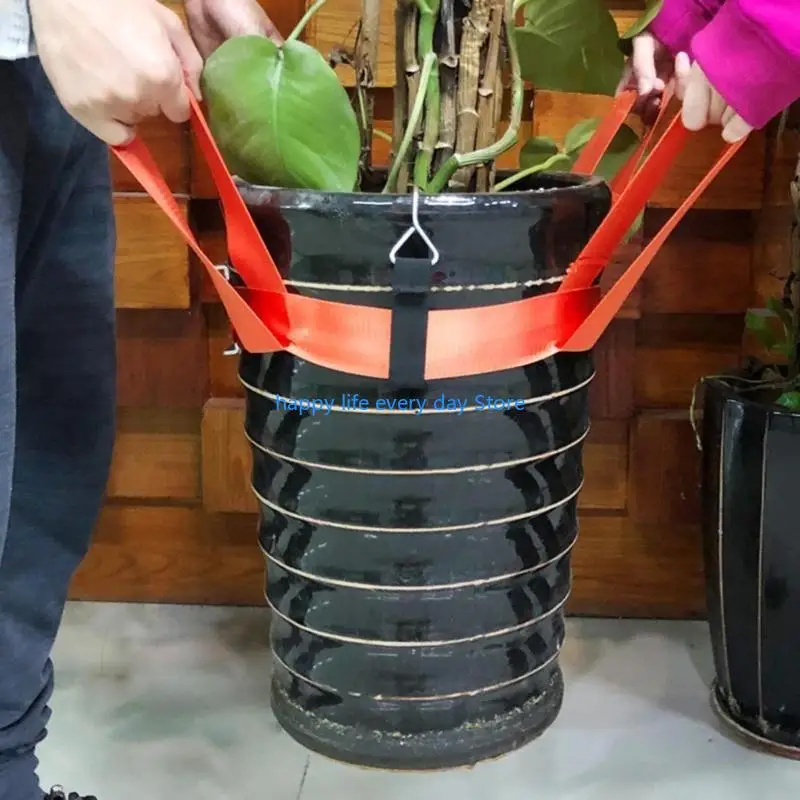T8UC Efficient Garden Lifting Strap Potted Plant Mover Easy Movement of Large Plant