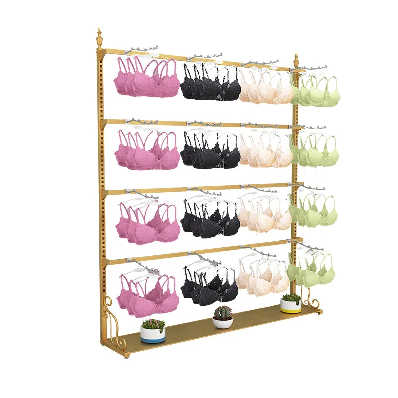 custom，Factory Price Bra Stainless Steel Wall Display Racks Underwear Wall Display Racks