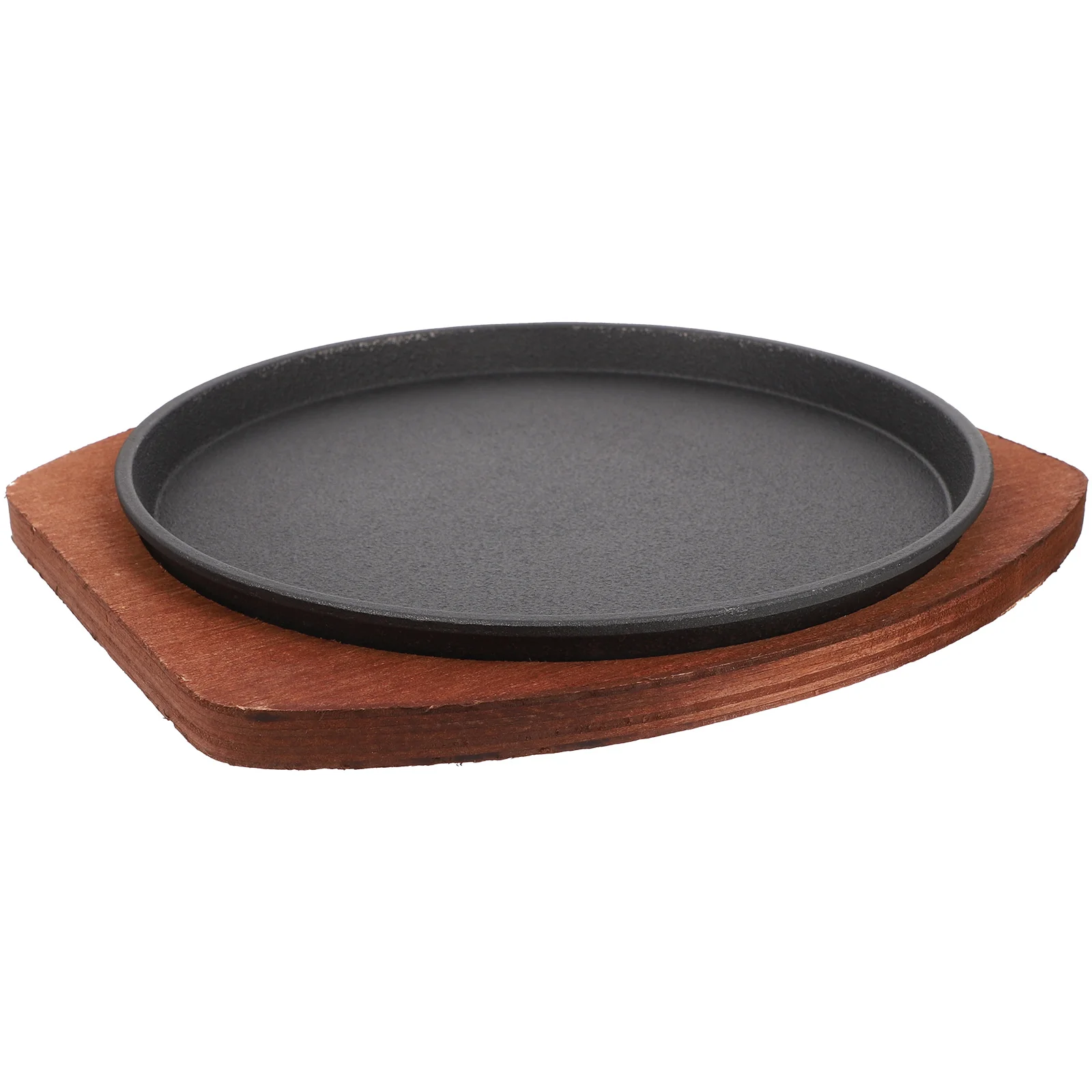 Induktion sherd Grill Antihaft-Backform Röster Set Steak platte Grill Holz Bambus Bratpfannen Bratpfanne