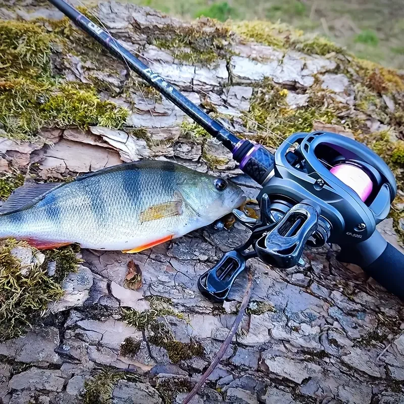 

TSURINOYA Bait Finesse Baitcasting Fishing Reel, 135g Ultra Light 6.1g Spool, Dark Wolf 50S 7.1 1 4kg Shallow Spool Casting Whee