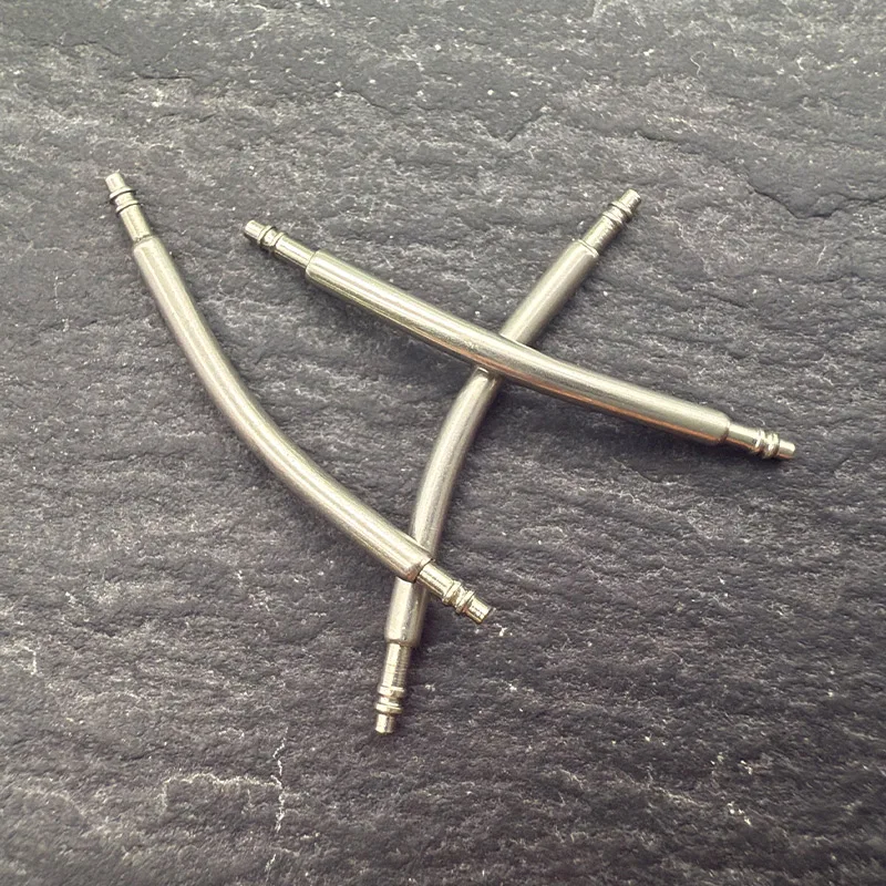 Curved Spring Bar Dia 1.5mm 1.8mm Watch Strap link Pins fits Width 16mm-24mm Watch Band Bracelet Stainless Steel Link Pins