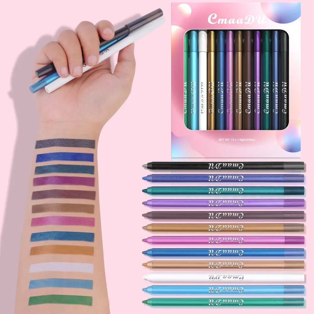 Charming Shinny Eyes Colourful Eyeliner Pencil Quick Dry Long Lasting Lying Silkworm Pen Waterproof Eyeliner Pencil Beauty