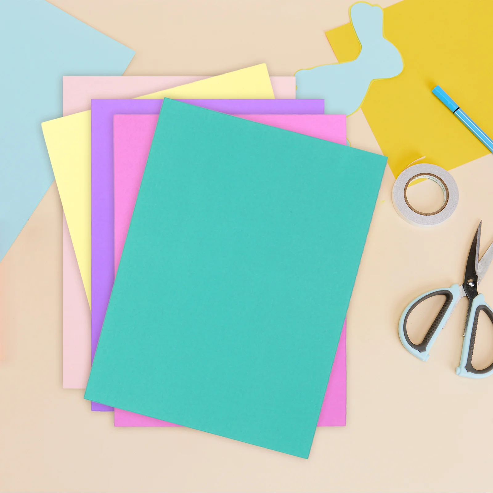 60 hojas de papel de tarjeta de Color DIY, ligero, seguro para manualidades, dibujo, Origami, proyectos de bricolaje, Material de fabricación artesanal de tarjetas de papel