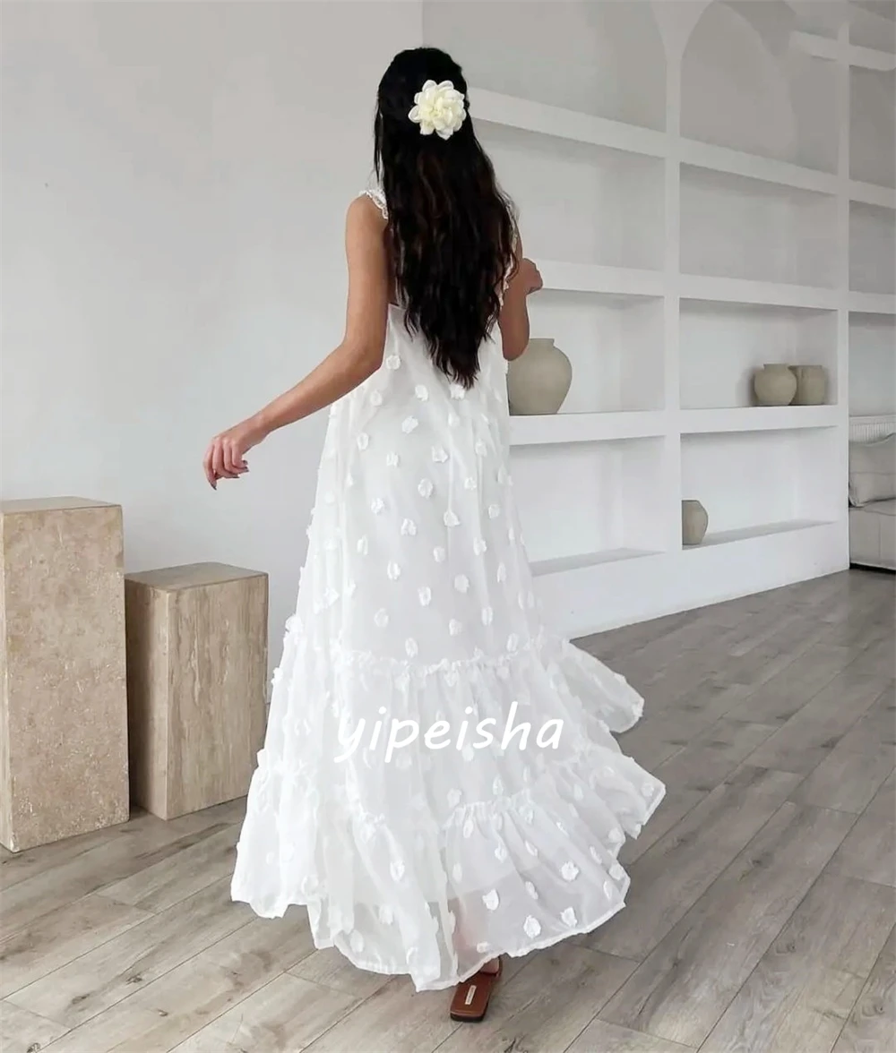 تخصيص مساء الشيفون Ruched Quinceanera ألف خط ساحة الرقبة مفصل مناسبة ثوب فساتين ميدي