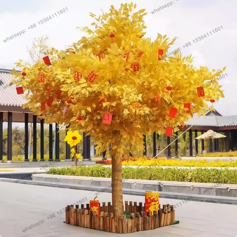 

Simulation wishing tree fortune decoration New Year's Day shopping mall indoor and outdoor ornaments