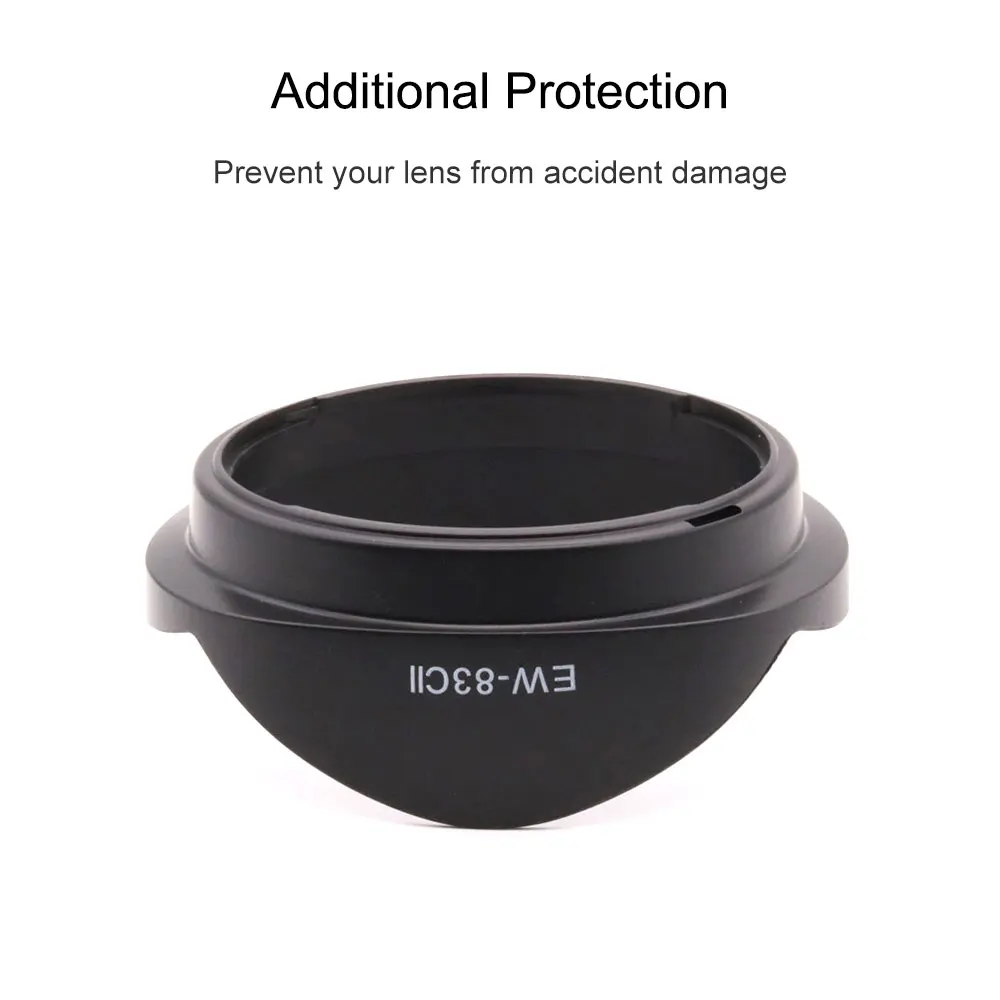 LinGo Bayonet Camera Lens Hood EW-83C II Compatible for Canon EF 17-35mm f/2.8L USM Camera Accessories Black