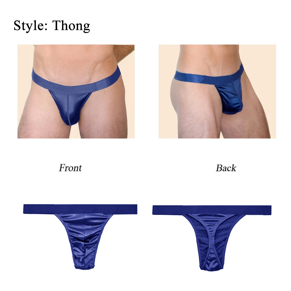 8Pcs/Bag Sexy Underwear Men Gay Thong Lingerie G String Breathable T-Back low-Rise Solid  SMLXL2XL3XL