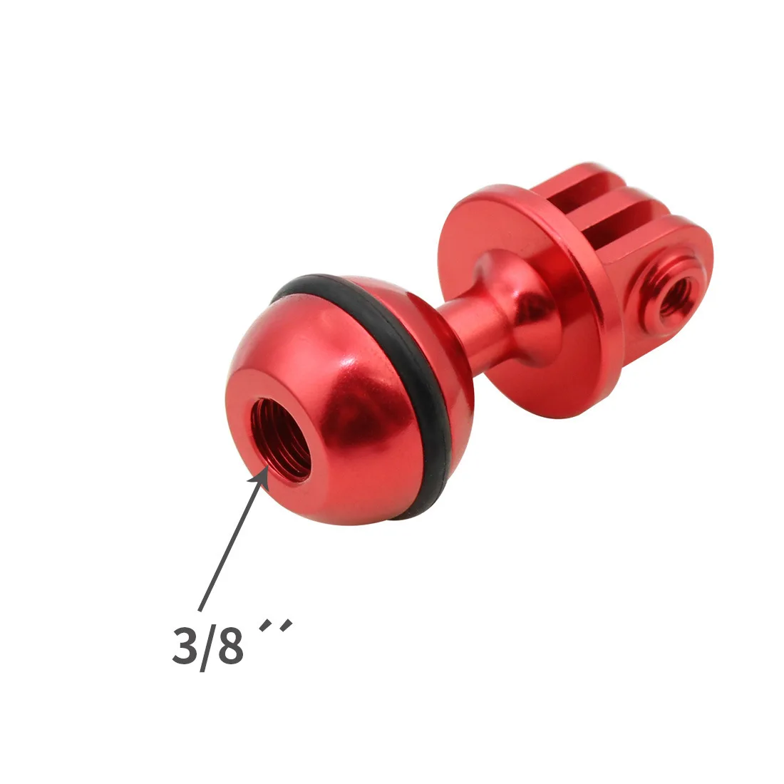 1 inch Ball Head Mount Adapter Aluminium alloy For Go Pro 10 9 8 7 6 5 Action Camera for RAM Mounts Motorcycle