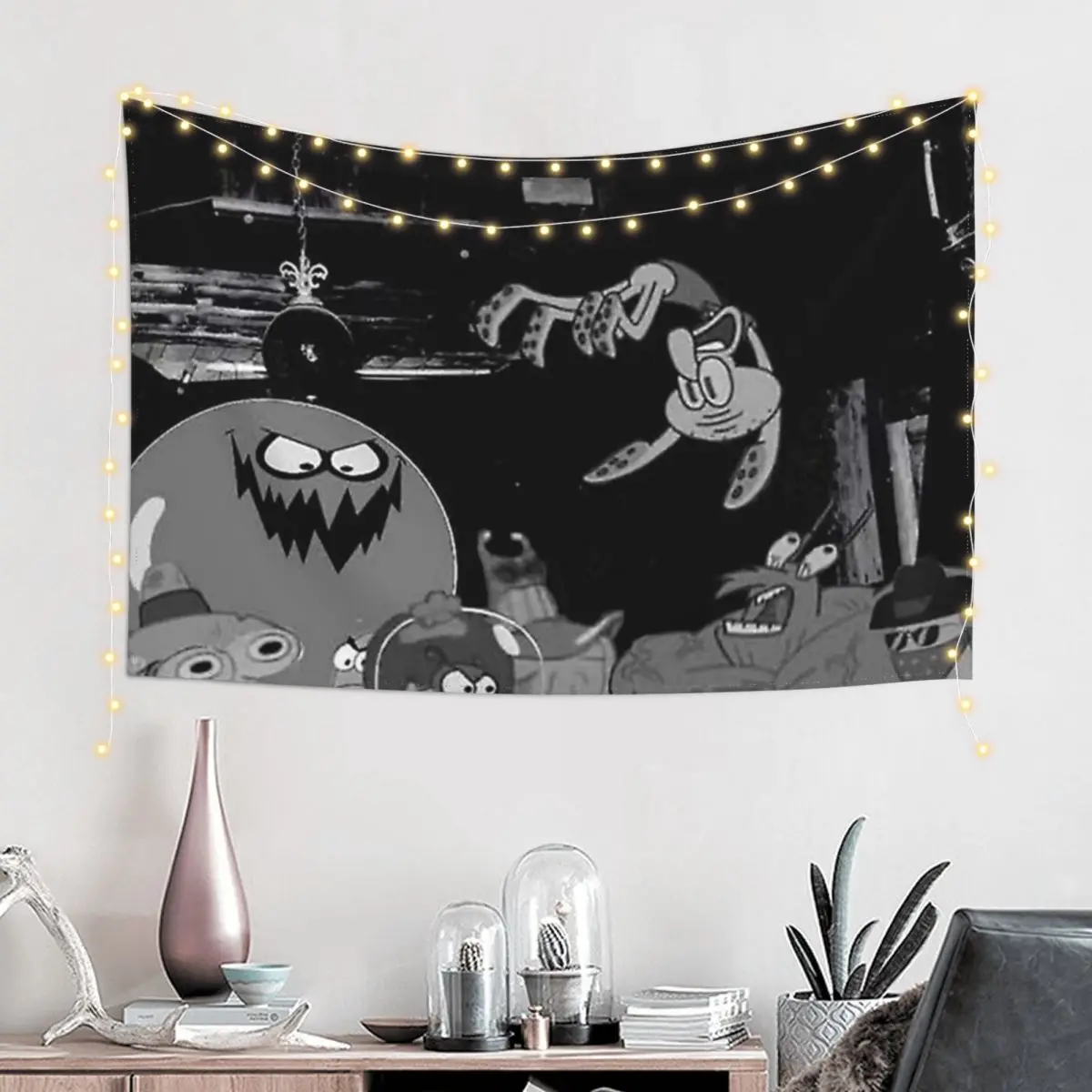 Playboi Carti Die Lit Cartoon Poster Tapestry Home Decorating Home Decoration Tapestry