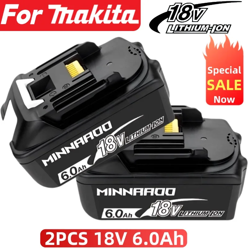 

For Makita battery, rechargeable 18V6.0Ah lithium battery, For Makita 18V BL1840, BL1830,BL1850,BL1850B original tool battery