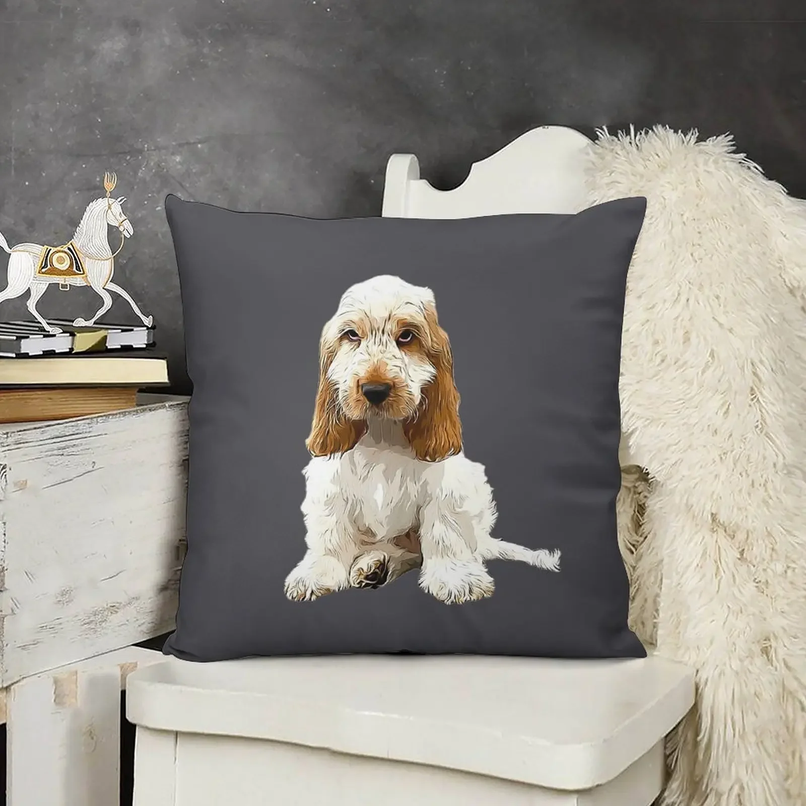 

English Cocker Spaniel - Orange Roan Puppy Throw Pillow Christmas Covers home decor items Pillow Cases Pillows Aesthetic pillow