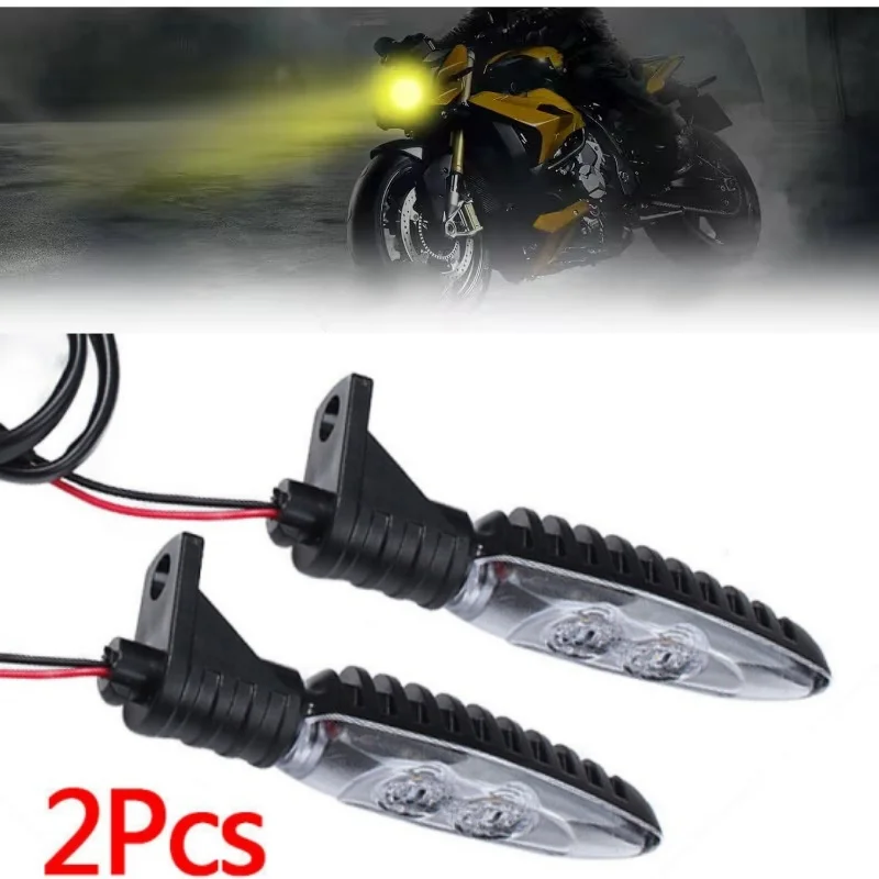 For BMW S1000RR R1200GS F800 F650GS F700GS Motorcycle Front Led Turn Signal Indicator Light ABS Plastic 813596 2x
