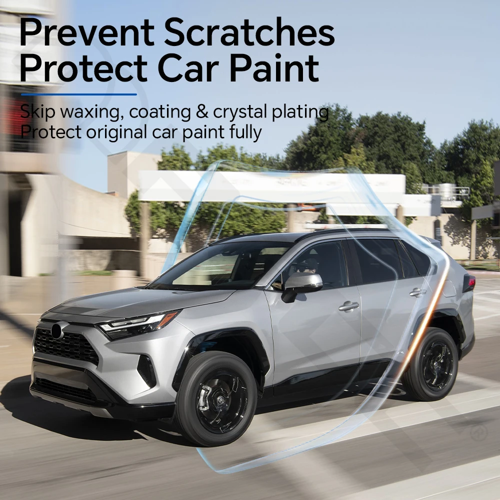 سيارة مسبقة القطع حماية الطلاء واضح فيلم PPF بولي TPU اكسسوارات عدة ملصق شفاف لتويوتا RAV4 الهجين 2019-2023