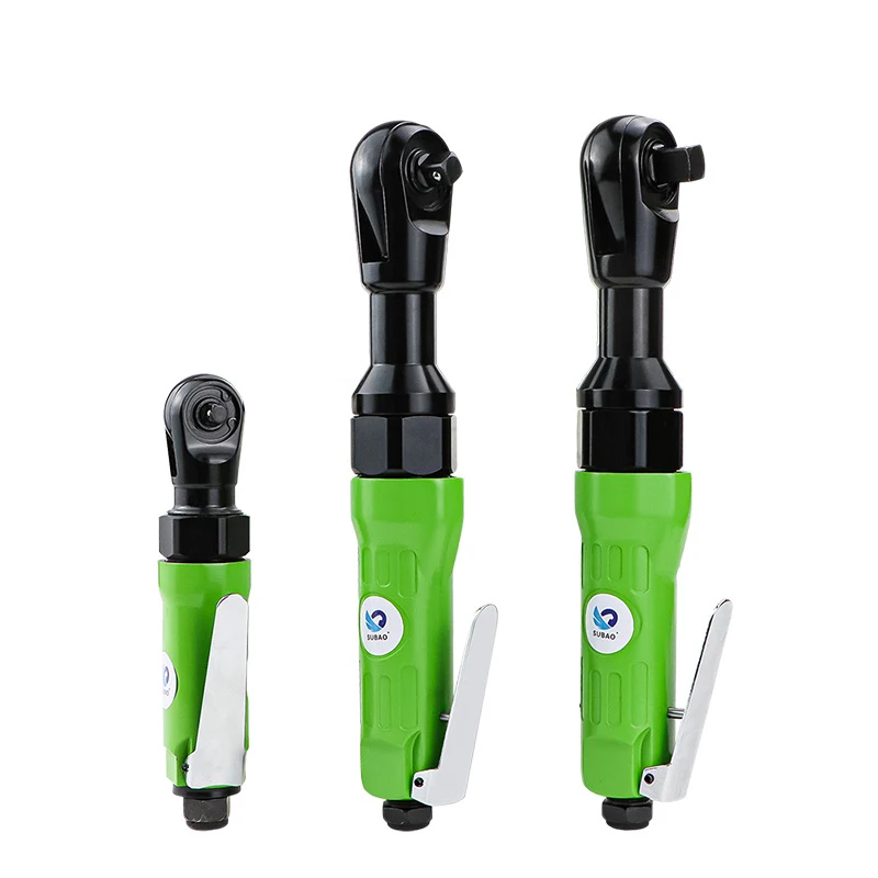 1/2 inch 3/8 inch 1/4 pneumatic ratchet wrench 90 degree right angle small air cannon torque ratchet wrench tool view 5