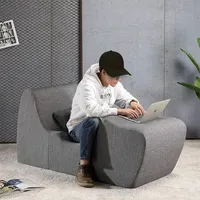 Zero Pressure Recliner Leisure Game Floor Sofa High Density Sponge Work Table and Chair Living Room Foam Lazy Recliner sofa