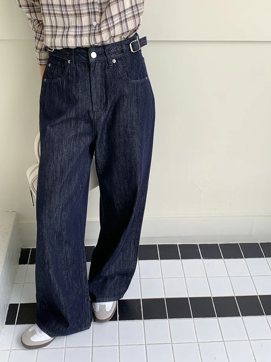 

Autumn new denim pants and women wide leg straight leg jeans