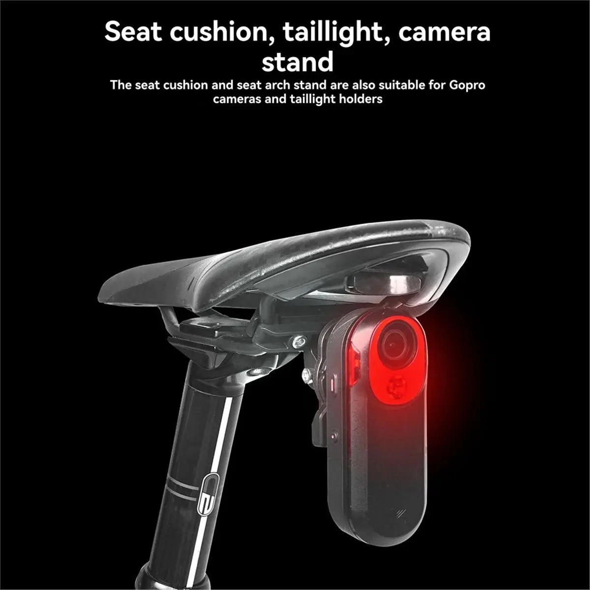 M09K Bicycle Taillight Holder for Garmin Varia RCT715 Bike Tail Lamp Mount Installation Accessories Bike Rear Light Bracket