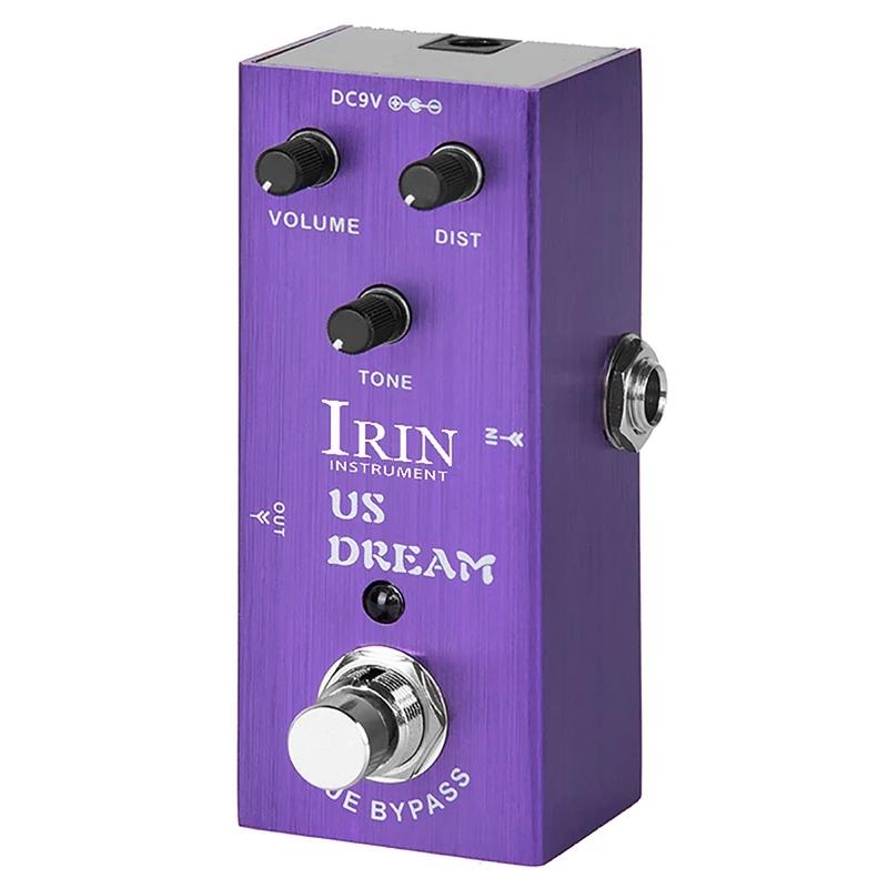 IRIN 1Set Guitar Effector Electric Guitar American Distortion Effector Brushed Purple