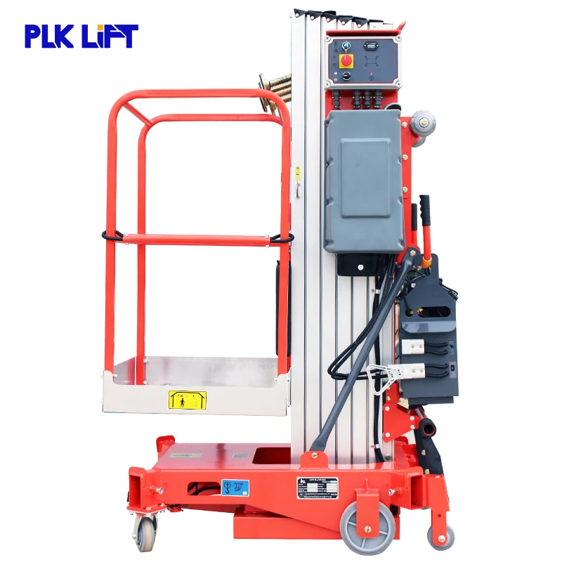 4m 6m 7m 8m 10m 11m อุปกรณ์ยกอลูมิเนียมอัลลอยด์แพลตฟอร์มการทํางาน Lift